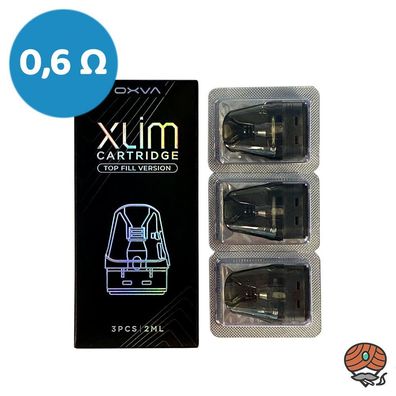 OXVA Xlim PRO Cartridge / Leer-Pod, 0,6 Ohm, 3 Stück à 2ml Tank