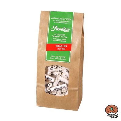 Passatore Aktivkohle Filter, 9 mm, 200 Stück