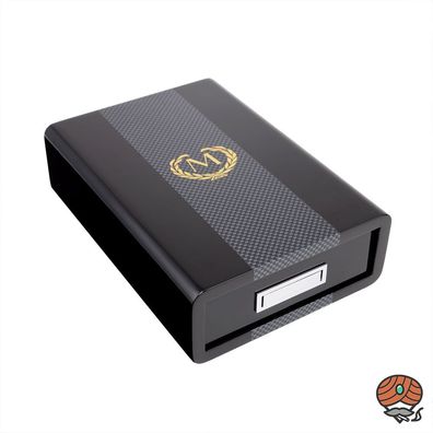 Myon Zigarrenaschenbecher Racing Edition Schwarz mit Cutter und Piercer