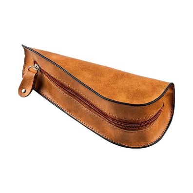 Pfeifentasche hellbraun Lederimitat für 1 Pfeife