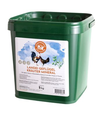 Nösenberger Landei Geflügel Kräuter Mineral 5 kg Mineralfutter für Hühner