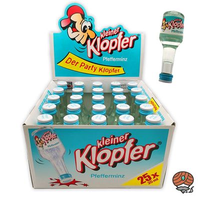 Partybox Kleiner Klopfer Pfefferminz, 18% Vol. 25 x 0,02 l