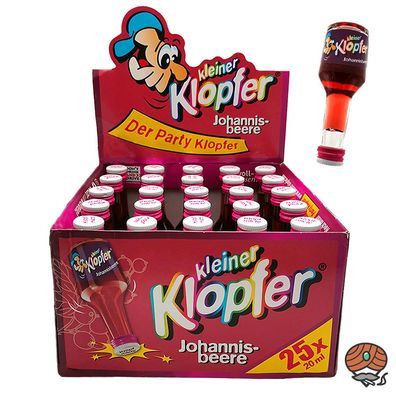 Partybox Kleiner Klopfer Johannisbeere, 15% Vol. 25 x 0,02 l