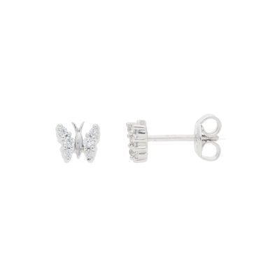 Kinder Ohrstecker 925 Silber Schmetterling mit Zirkonia JL10-06-2195