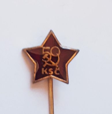 Anstecknadel Tschechoslowakei 50 Jahre Kommunistische Partei