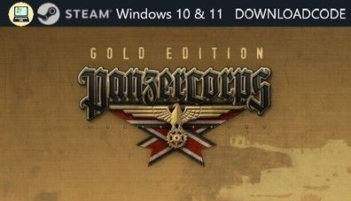 NEU PC Computer Spiel Panzer Corps Gold für Windows 10 11 STEAM Game Key Code