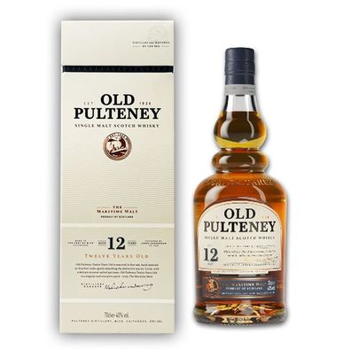 Old Pulteney 12 Jahre Single Malt Scotch Whisky, 40% Vol. 0,7 l