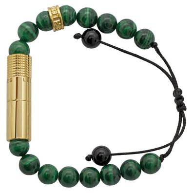 Les Fines Lames, Punch Bracelete, Zigarrenbohrer-Armband, Verde Cobre Gold