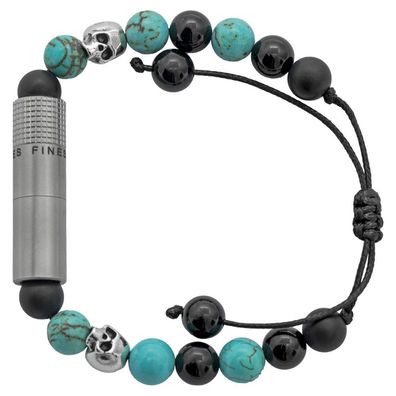 Les Fines Lames, Punch Bracelete, Zigarrenbohrer-Armband, Turquoise Skull