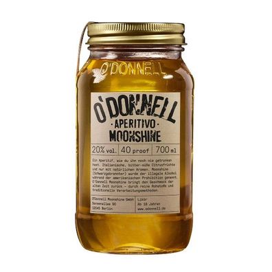O'Donnell Aperitivo Moonshine Likör, 20% Vol. 0,7 l