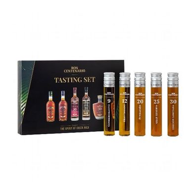 Ron Centenario Rum Tastingset, Probierset, 40% Vol. 5 x 50 ml