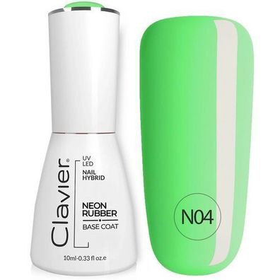Clavier Premium Neon Gummi Basisfarbgel N04 Gruener Regenbogen, 10ml