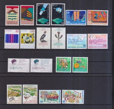 Liechtenstein postfrisch Europa Marken aus den Jahren 1990-1999