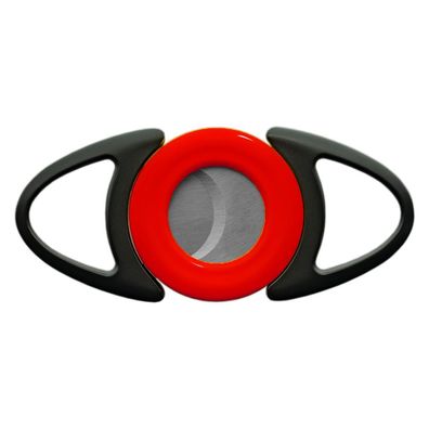 Cig-R Zigarrenabschneider Bull's Eye, Rot mit 2 Klingen, 24mm