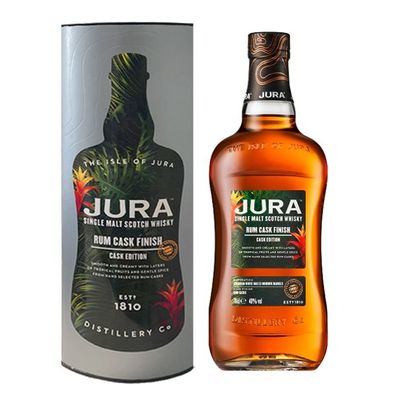 Jura Rum Cask Finish Single Malt Scotch Whisky, 40% Vol. 0,7 l