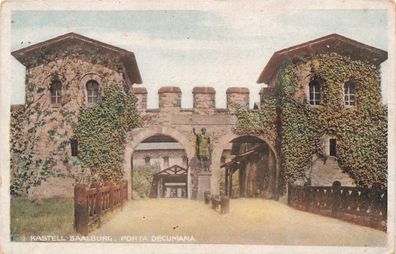 AK Bad Homburg vor der Höhe (61348), Porta Decumana, n. gelaufen