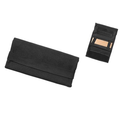 Angelo Tabakbeutel / Drehtasche Textil, Schwarz für Tabak + Zubehör