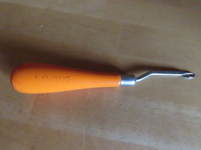 Knüpfhaken oranger HolzGriff Smirnar