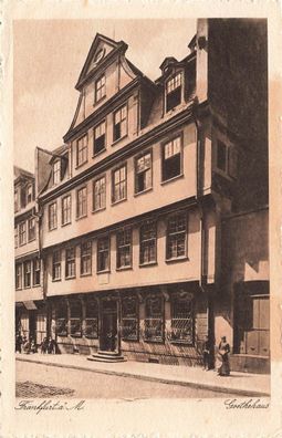 AK Frankfurt a.M. (60306) Goethe-Haus, n. gelaufen