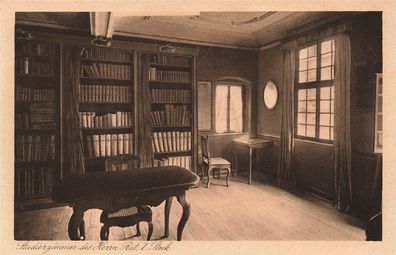 AK Frankfurt a.M. (60306) Goethehaus - Studienz. d. Herrn Rat, n. gelaufen