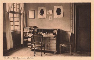 AK Frankfurt a.M. (60306) Goethehaus - Goethe's Arbeitszimmer, III. Stock, n. gelaufe