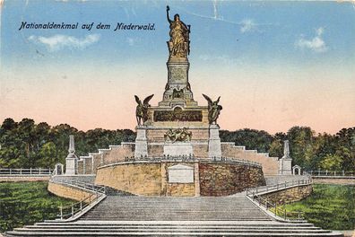 AK Niederwald (4174), Nationaldenkmal, gelaufen am 30.07.1933