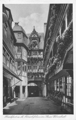 AK Frankfurt (60306), Römerhöfchen im Hause Wannebach, n. gelaufen