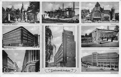 AK Gelsenkirchen ( 45879), ehrbildkarte, Ortsansicht, gelaufen (n. lesbar)