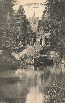 AK Wilhelmshöhe (51570), Herkules V.D. Plutogrottel, gelaufen am 10.07.1912