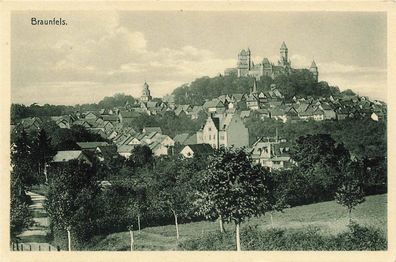 AK Braunfels (35619), Die Burg "Braunfels", n. gelaufen