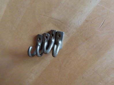 einfache Haken messingfarben Hantuchhalter ca. 3 cm /4St