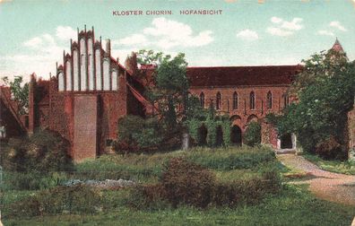 AK Chorin (16225), Kloster Chorin, Hofansischt, n. gelaufen