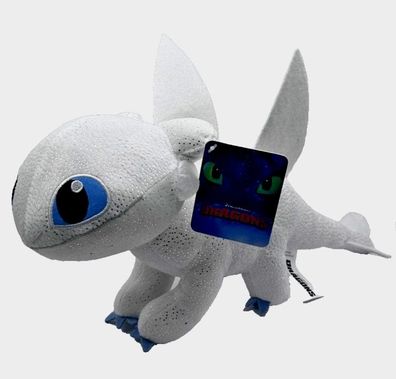 Drachenzähmen Tagschatten Plüsch 25/38 cm Weiß