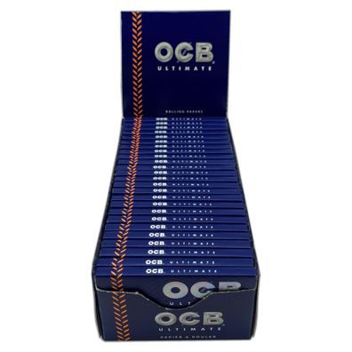 OCB Ultimate Zigarettenpapier kurz Einzel 50 Blatt, 1 Box mit 50 Stück
