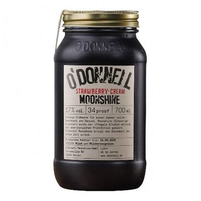 O'Donnell Strawberry Cream Moonshine Likör, 17% Vol. 0,7 l