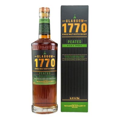 Glasgow 1770 Peated Rich & Smoky, Single Malt Whisky, 46% Vol. 0,7 l