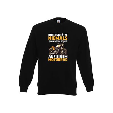 Biker Spruch | Männer | Motorradfahrer | Motorrad v4 Sweatshirt Schwarz