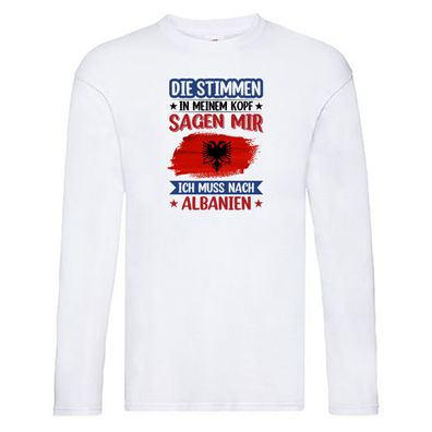 Albanien | Urlaub | Stimmen in meinem Kopf | Traumland Long Sleeve Weiß