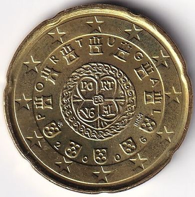 20 Cent Münze Portugal - 2006