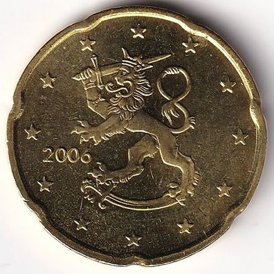 20 Cent Münze Finnland - 2006 - "Löwe mit Schwert und Krone"