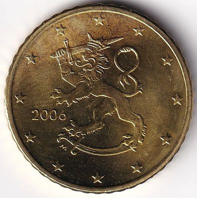 50 Cent Münze Finnland - 2006 - "Löwe mit Schwert und Krone"