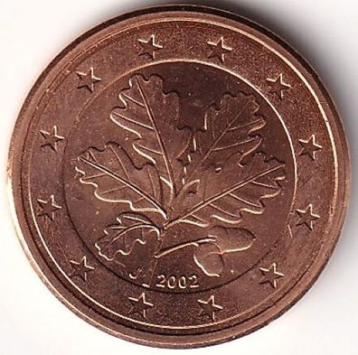 1 Cent Münze Deutschland - 2002 / -J