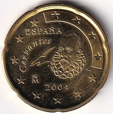 20 Cent Münze Spanien - 2004 - "Miguel de Cervantes"