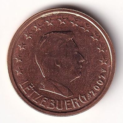 2 Cent Münze Luxemburg - 2002 - "Großherzog Henri I"