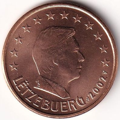 5 Cent Münze Luxemburg - 2002 - "Großherzog Henri I"