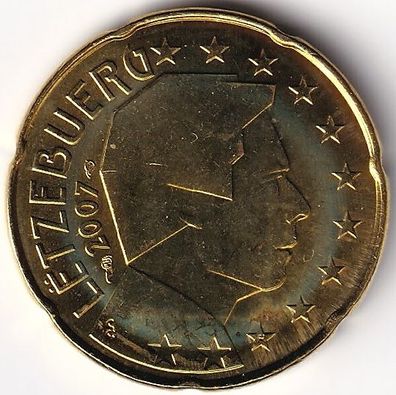 20 Cent Münze Luxemburg - 2007 - "Großherzog Henri I"
