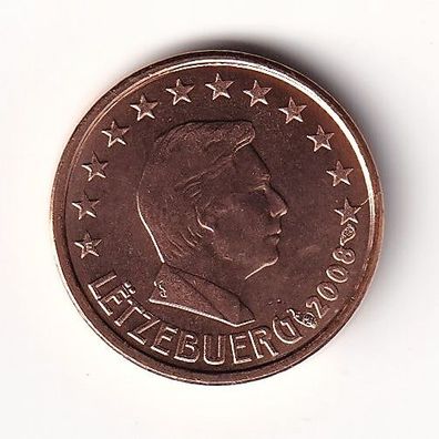 1 Cent Münze Luxemburg - 2008 - "Großherzog Henri I"
