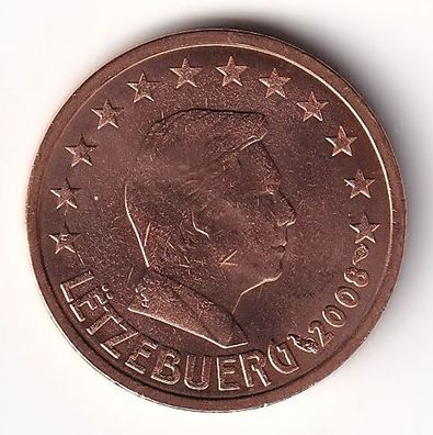 2 Cent Münze Luxemburg - 2008 - "Großherzog Henri I"