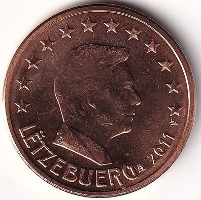 5 Cent Münze Luxemburg - 2011 - "Großherzog Henri I"