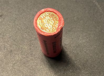 Münzrolle - 50 x 5 Cent Münze Österreich - 2002 - "Alpenprimel"